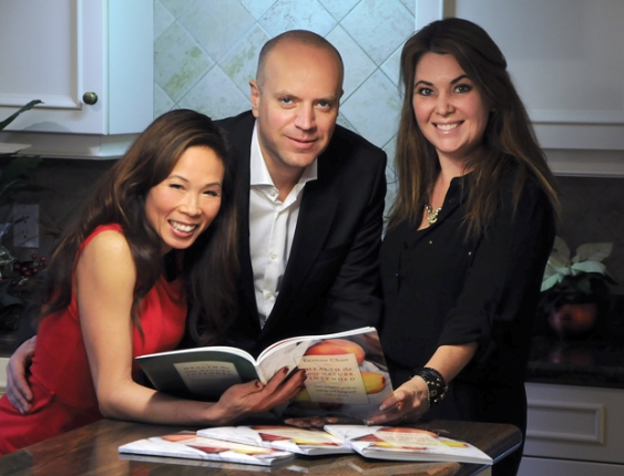 Leanne Chan, Darren Pedersen and JoAnne Strongman flip through their new book, hot off the presses, entitled Health The Way Nature Intended: Your Complete Guide To Eating And Living Well With A Stoma. photo Mike Wakefield, North Shore News - See more at: http://www.nsnews.com/living/new-book-offers-road-map-to-good-health-1.2172359#sthash.rO6mW1y5.dpuf