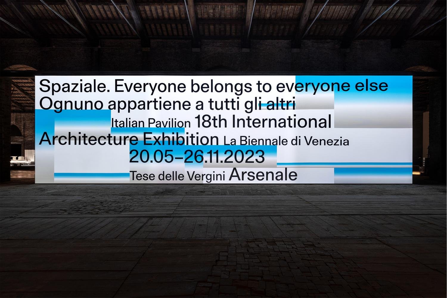  Spaziale. Everyone belongs to everyone else. 18 Mostra Internazionale di Architettura – La Biennale di Venezia, curated by Fosbury Architecture. Photo © DSL Studio 