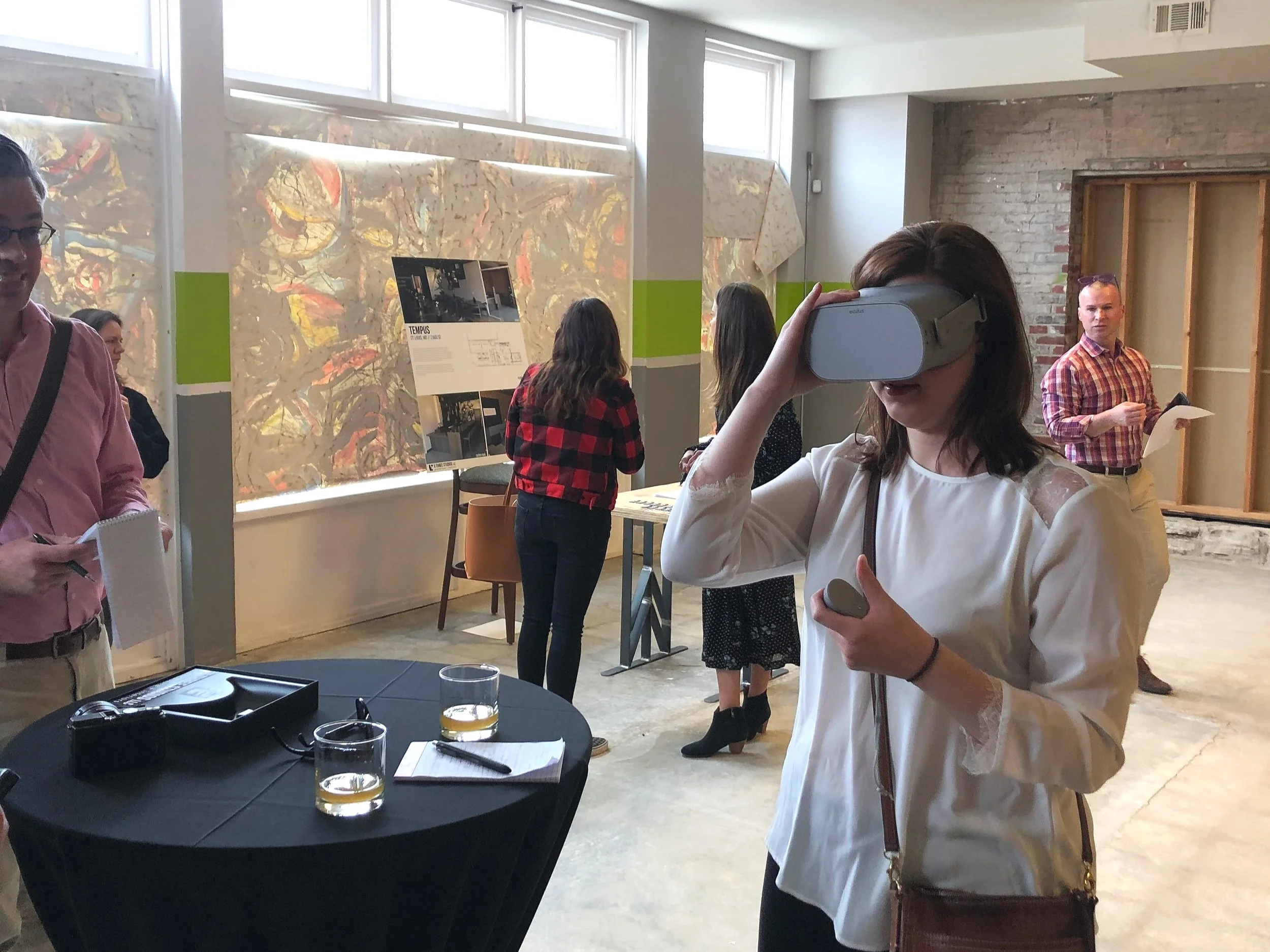 Food writers preview the space in VR