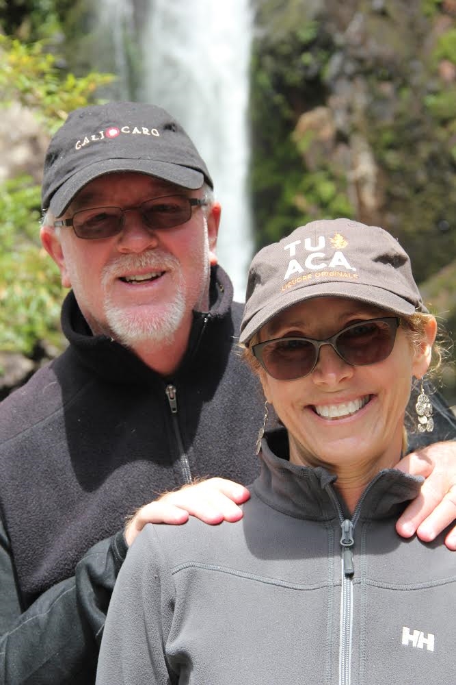 Dave Ball and Phyllis O'Neill in Chile