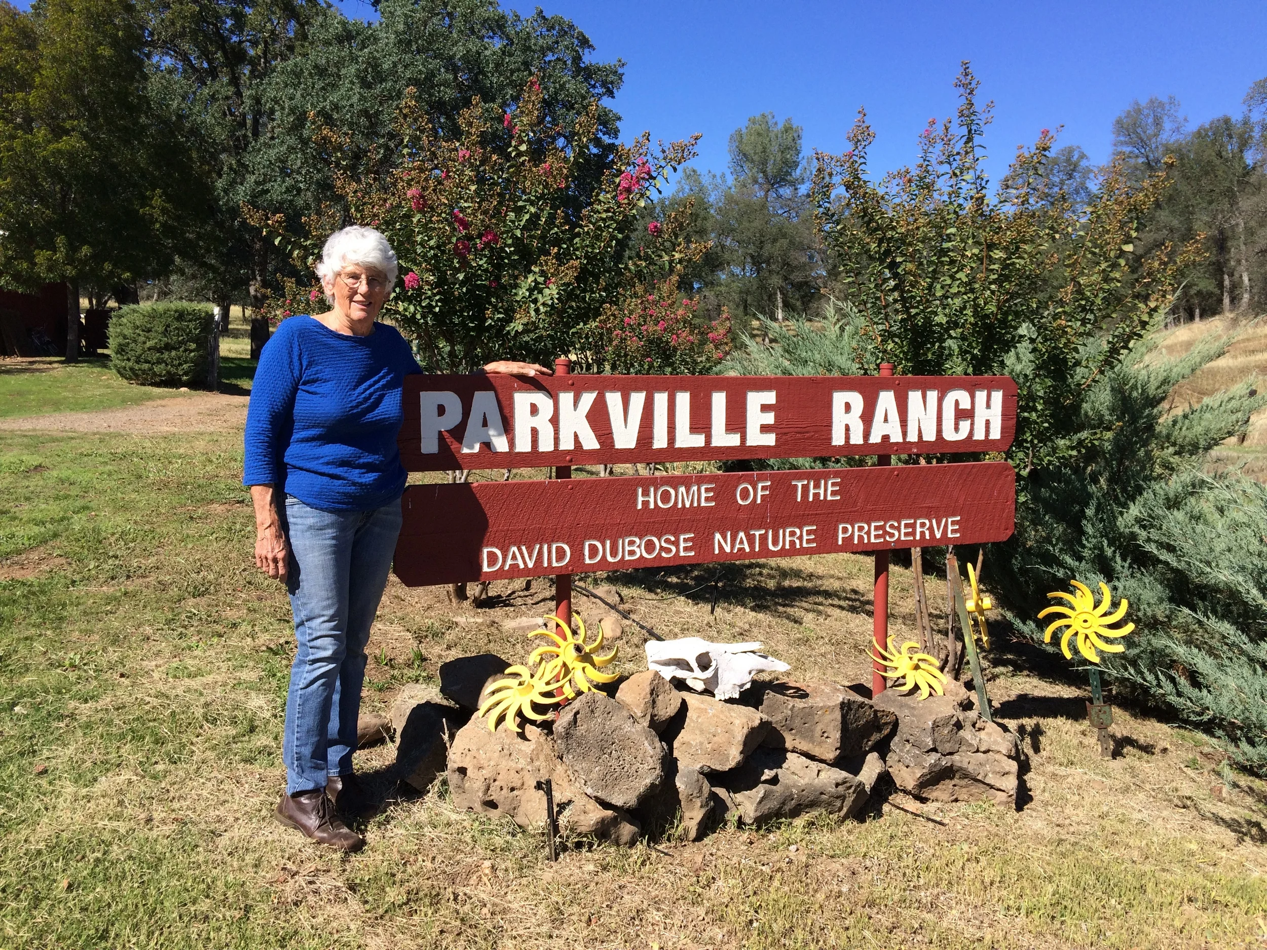 Sandy DuBose at her Parkville Ranch