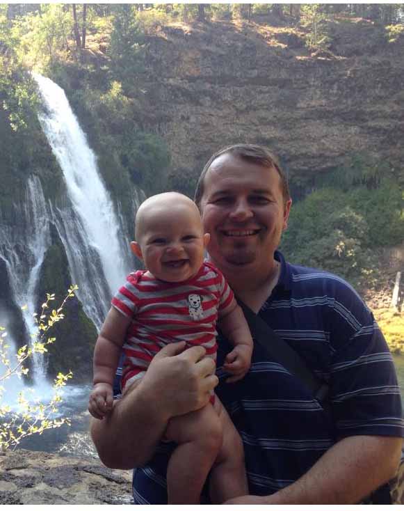 Aaron Hatch and his son, Isaac