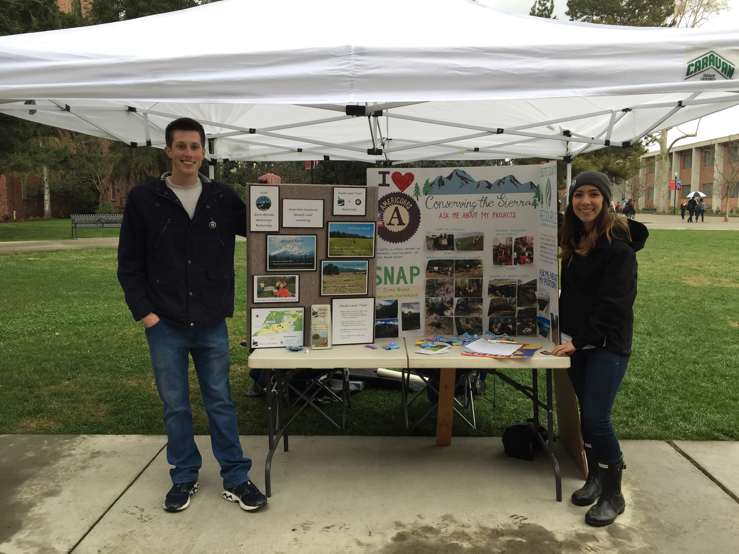 Jake & Alyssa at Chico State for AmeriCorps