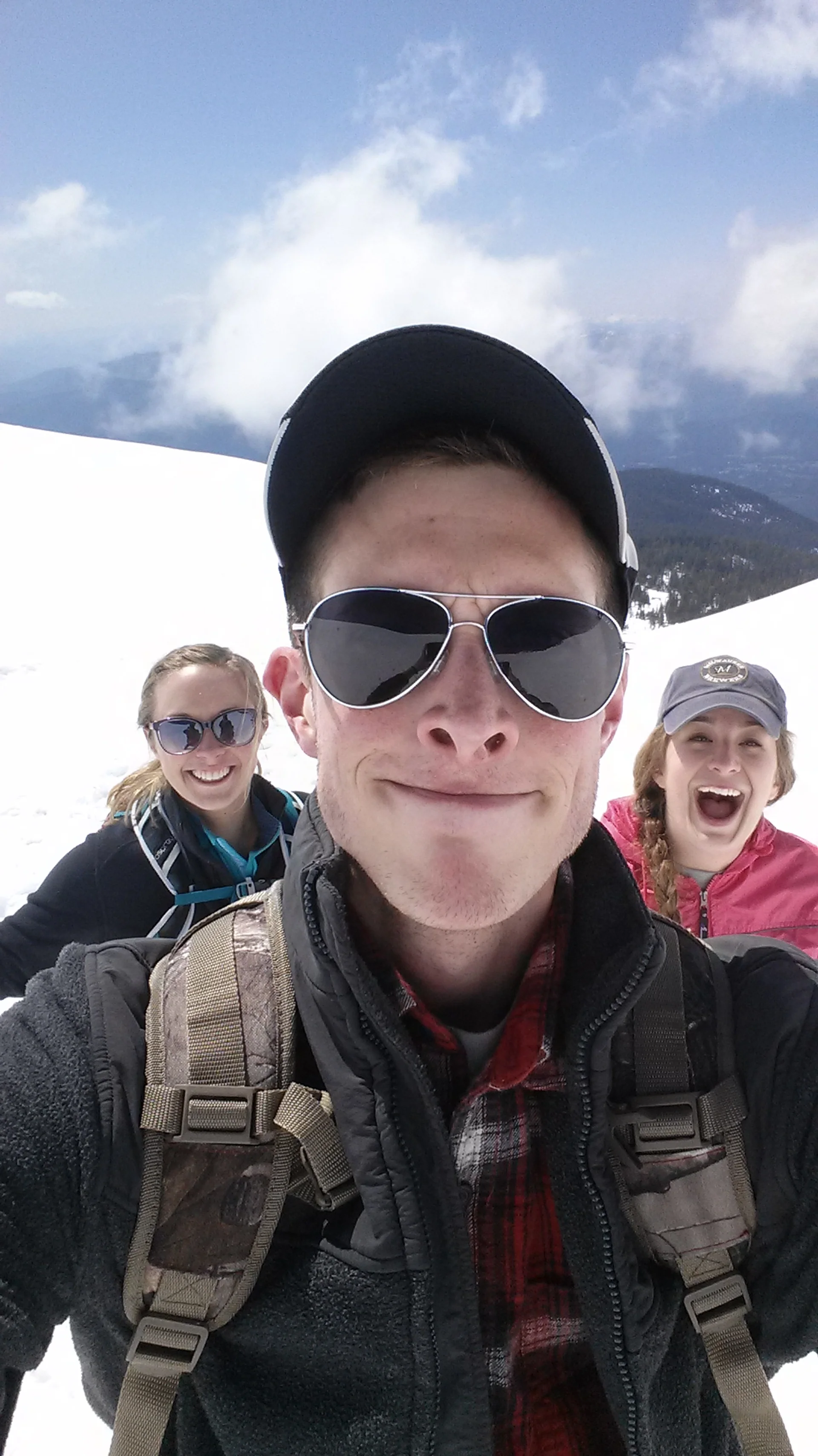 Jake and his cousins at 9,000 ft
