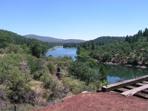 The Great Shasta Rail Trail above Lake Britton