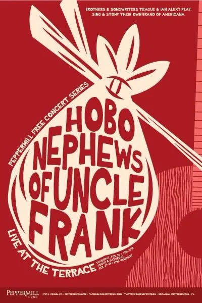 The first leg of Hobo Nephews American Shuffle Tour includes a three night stand at Peppermill in Reno, NV