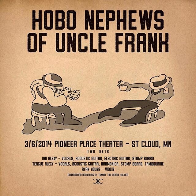 New @hobonephews live album is available today on Spotify, iTunes, Bandcamp, the webstore at HoboNephews.com (highest audio quality) and wherever you listen to music online. Here is the press release: 
Hobo Nephews of Uncle Frank are releasing their 