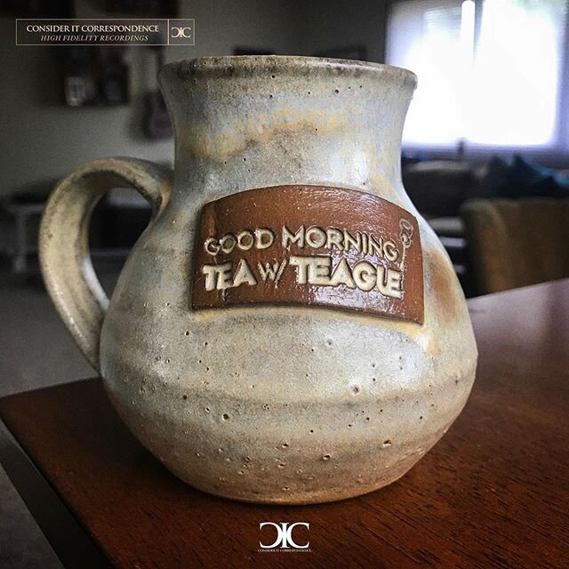 Tune into 🙌🏽 TEA with TEAGUE 🙌🏽 Monday thru Friday 9 am CST. There is a recorded version of the &ldquo;Good Morning&rdquo; theme song now available on Teague Alexy&rsquo;s new Bandcamp page. TEA with TEAGUE mugs from @duluth_pottery_tile_gallery 