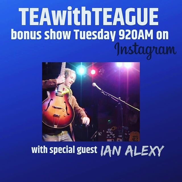 ✋🏽TEA with TEAGUE 🤚🏽 will be live and direct this week Monday thru Friday 9 am CST on Facebook Live. Tuesday there will be a special bonus segment on Instagram Live with my brother and fellow @hobonephews @ianalexy to chat about the Tuesday evenin