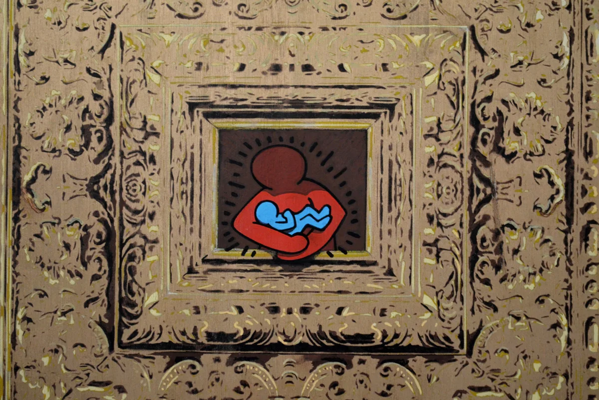 "Ode to Keith Haring No.1", Worksbyelee, Eric Lee, E.LEE, E LEE, Chicago, Chicago art, Eric Lee art, E. LEE art, Eric Lee art