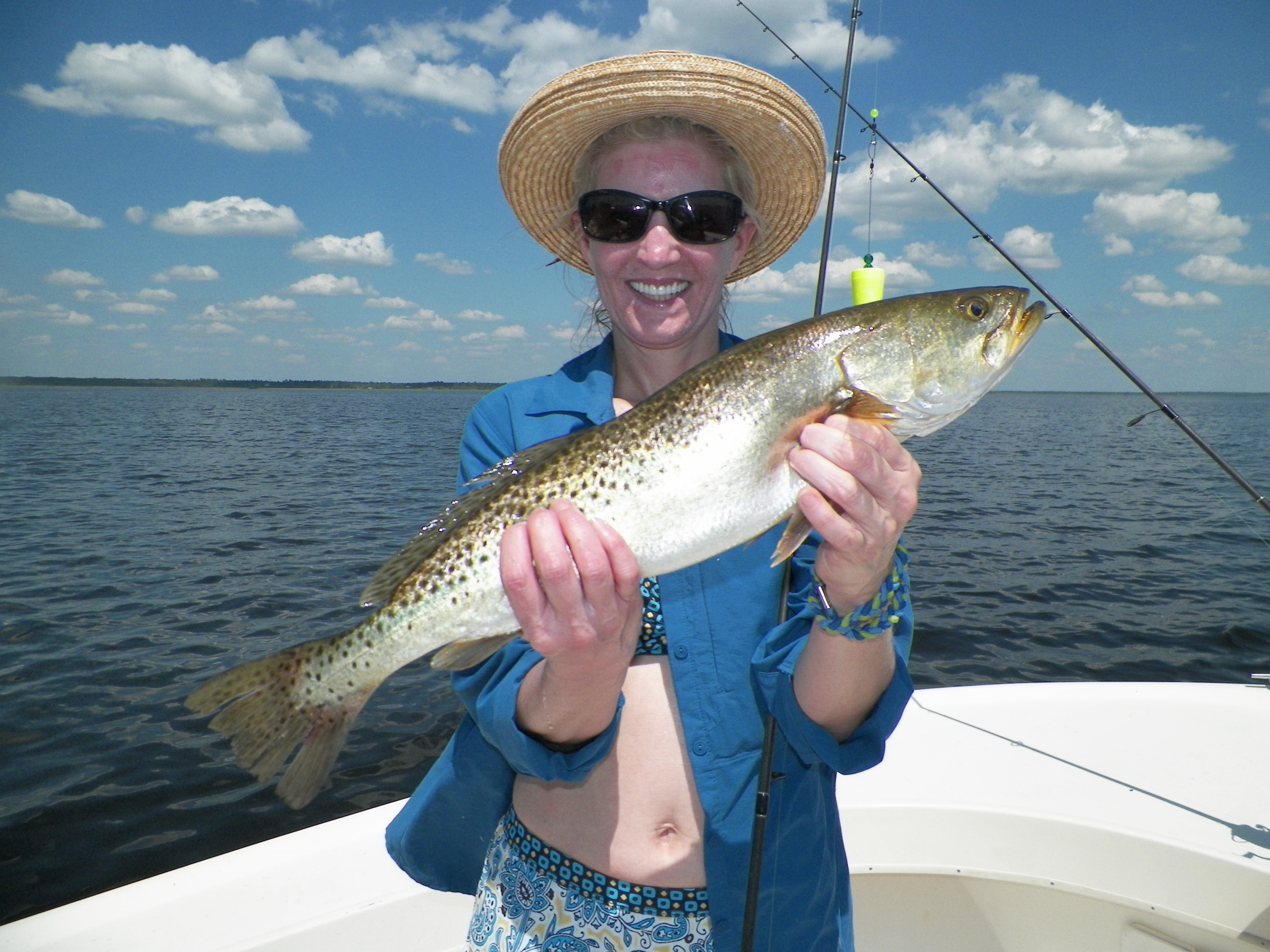 Angie Hulse of up Dahlonega, Ga. way with a great trout
