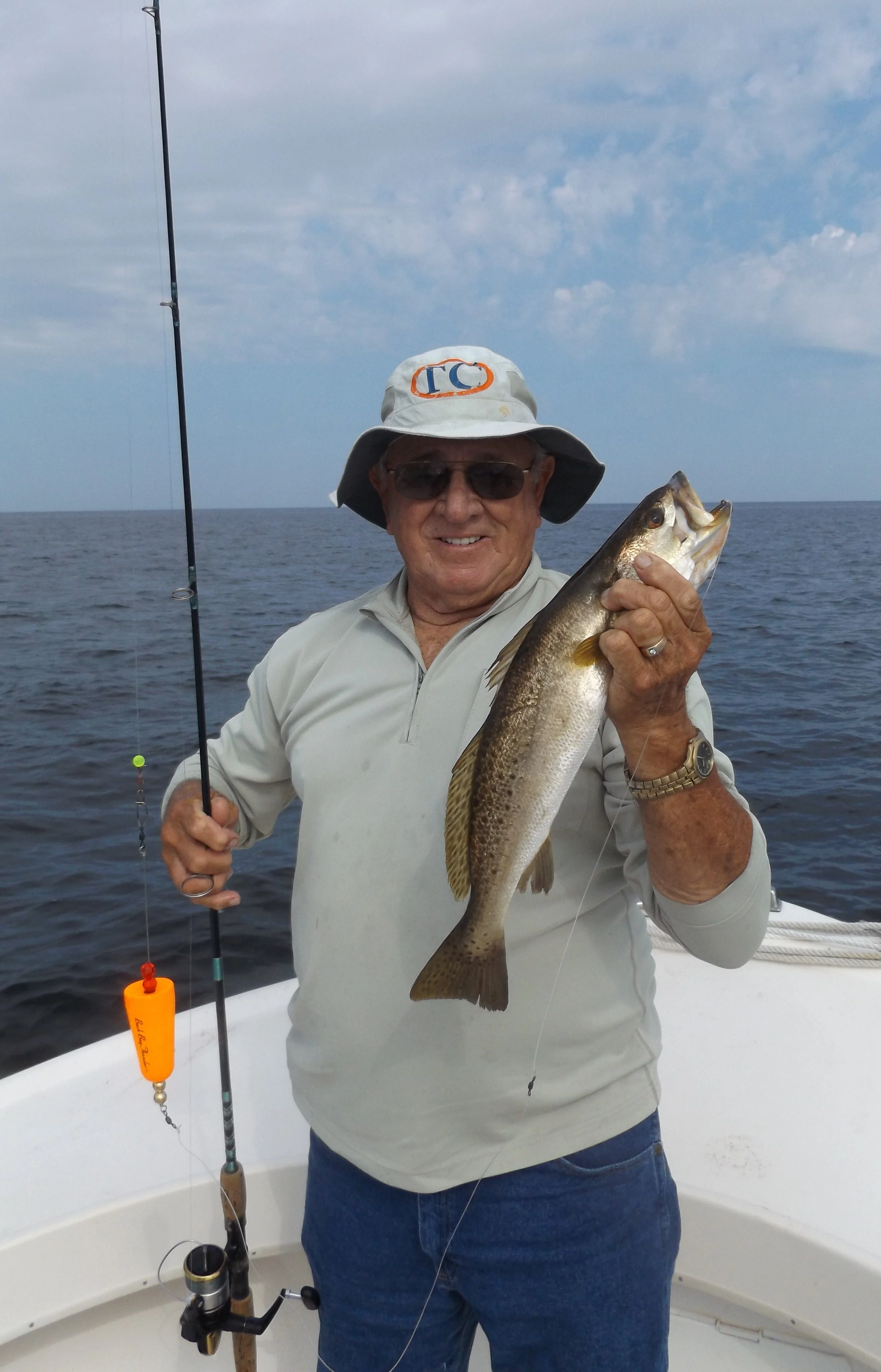 BILLY PILLOW WITH A A GREAT TROUT TAKEN 8/13/2015