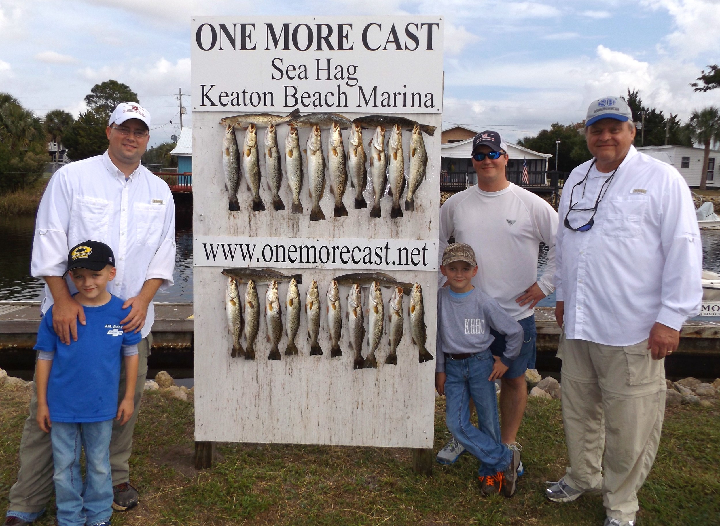 Nolen and Clay Jackson with Will Jackson(uncle) Blake Odom and Grandpa "JJ' jackson from Opp, Alabama November 21