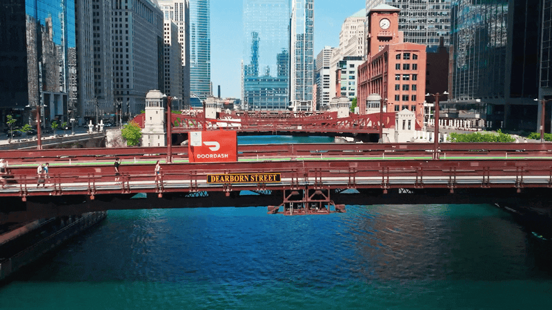 The Big DoorDash Bag Takes Miami & Chicago.gif