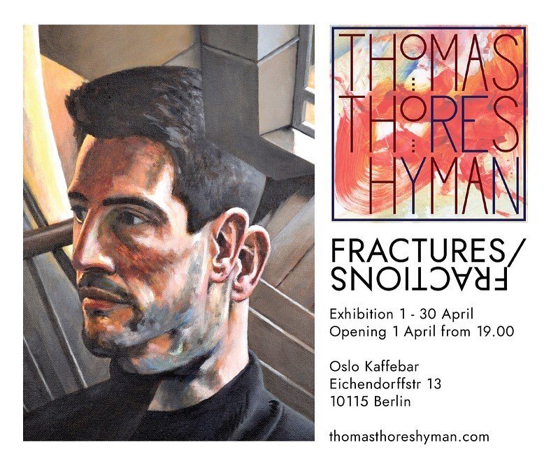 Delighted and honoured to feature beautiful work by @thomasthoreshyman. &ldquo;FRACTURES/FRACTIONS&rdquo; will exhibit at Oslo Kaffebar through till May. Stop in by to sip a coffee and see this fascinating range of paintings.