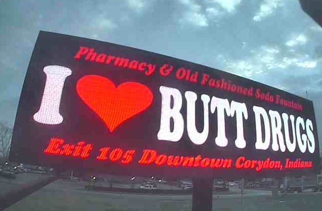 Check us out! We were on a digital billboard off of exit 123 in New Albany, Indiana.