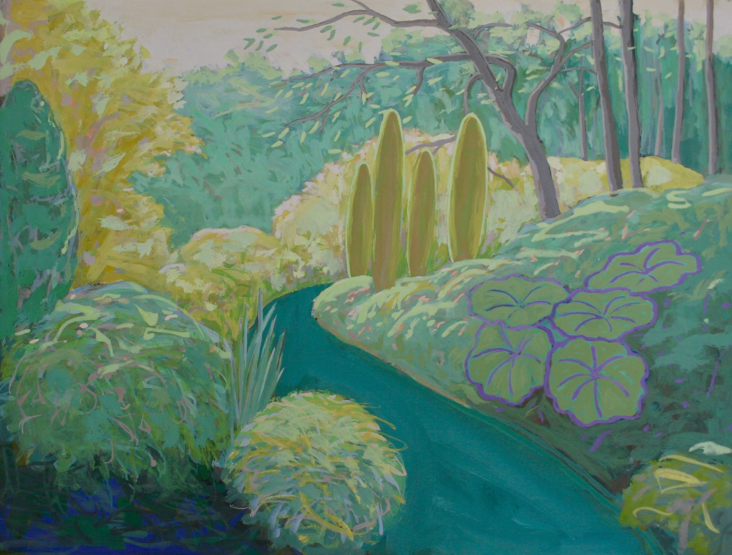 Acrylic and Flashe on Panel 22" x 30"