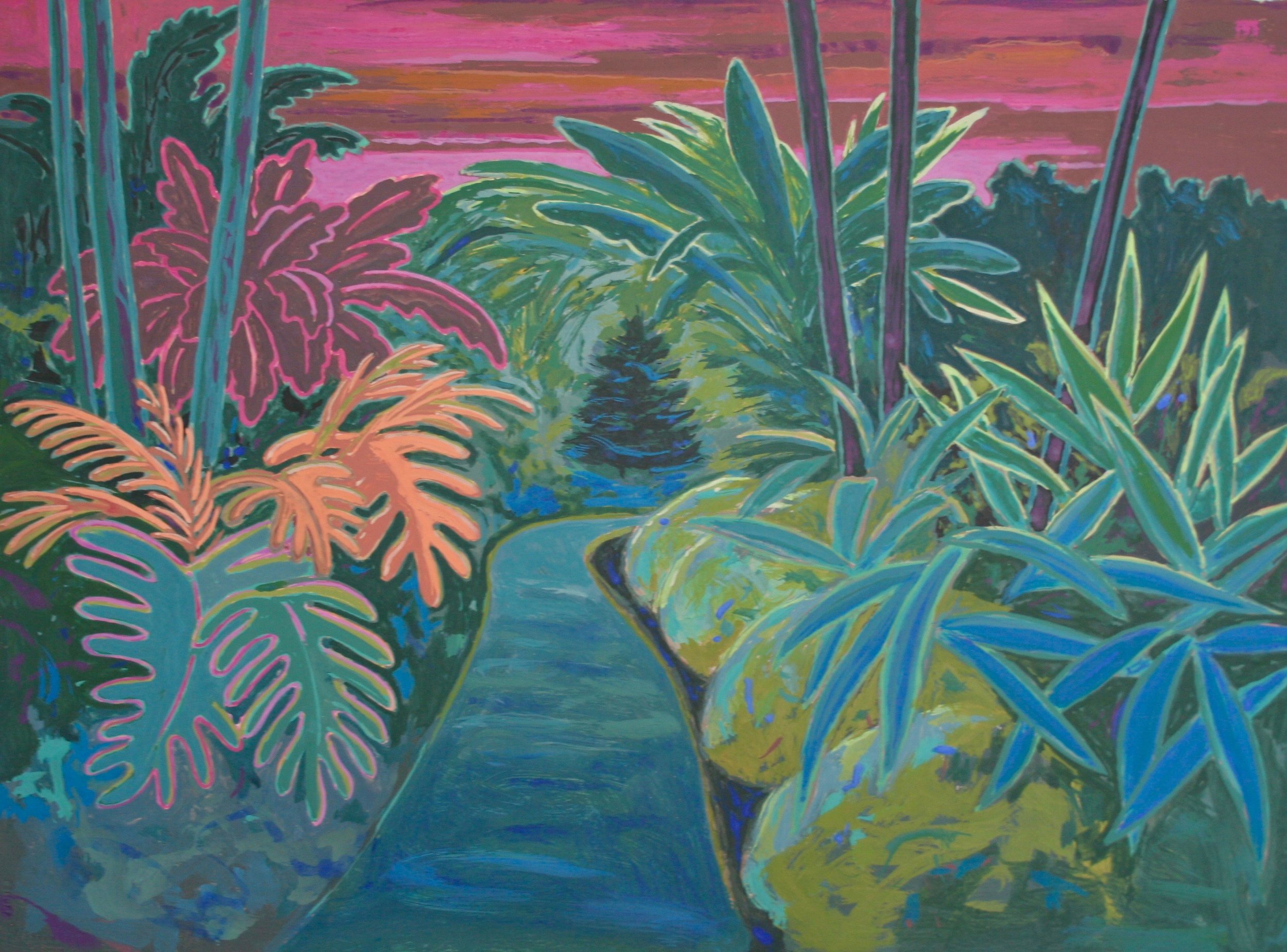 Acrylic and Flashe on Panel 22" x 30"