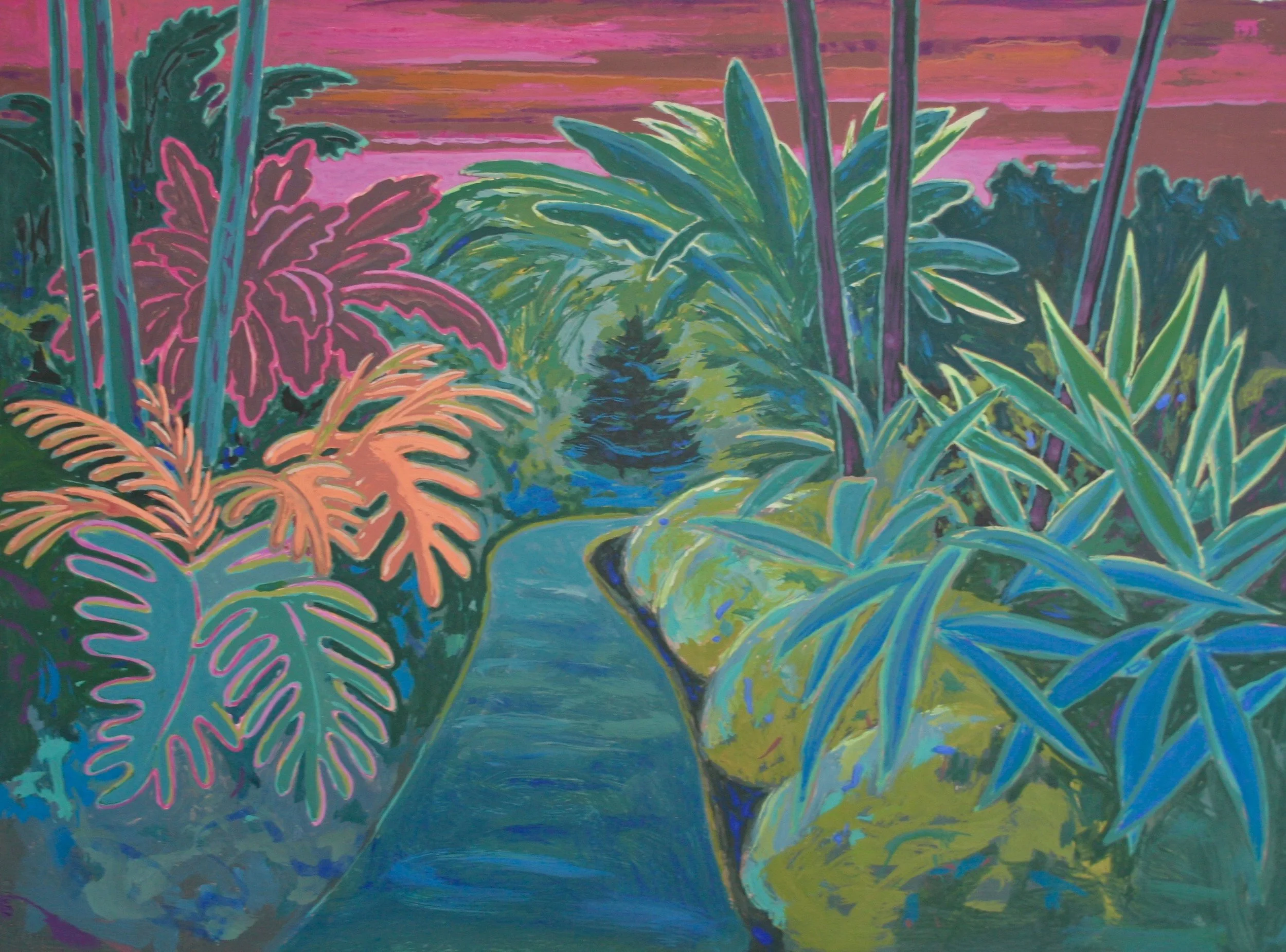 Acrylic and Flashe on Panel 22" x 30"