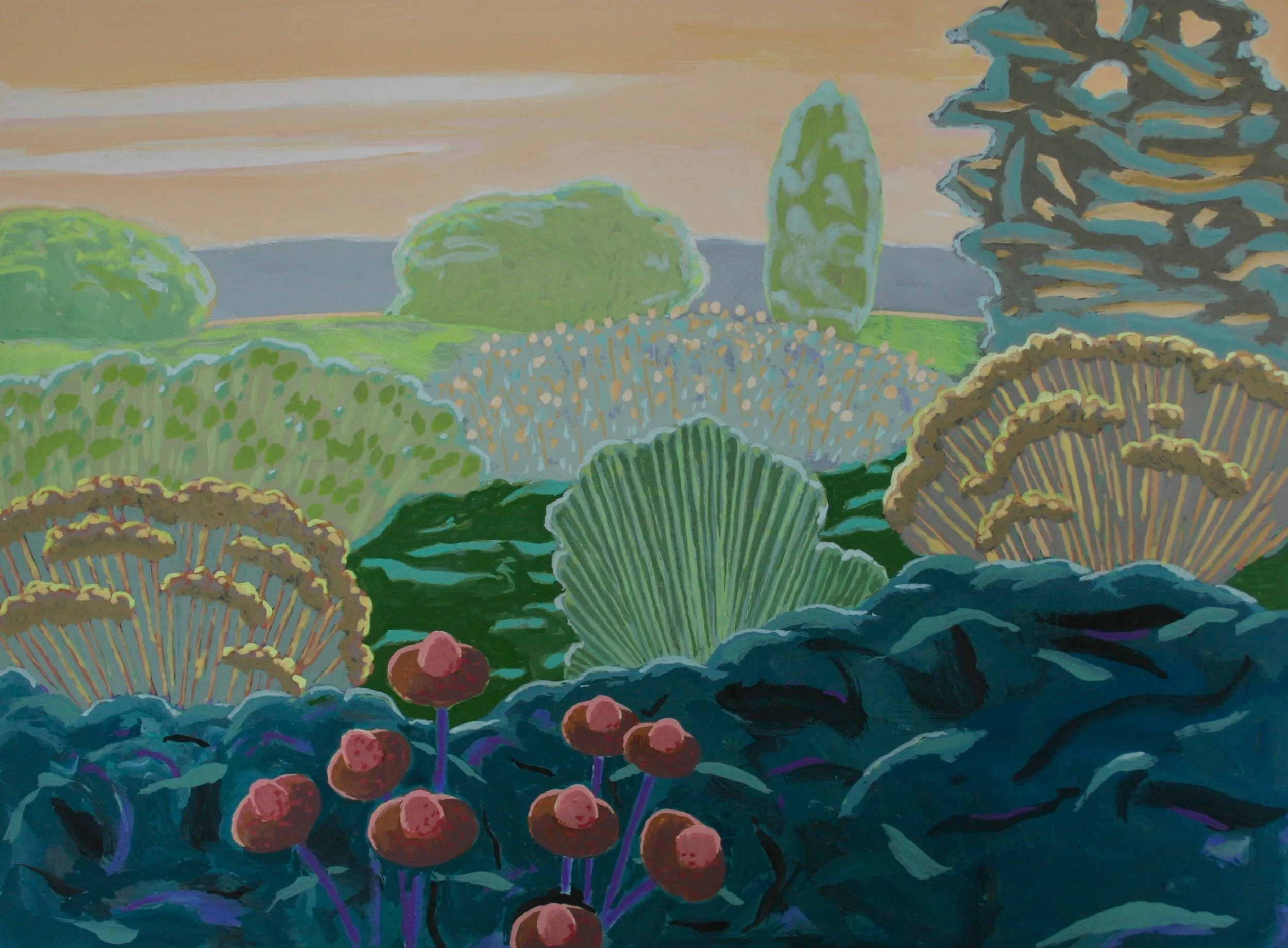 Acrylic and Flashe on Panel 22" x 30"