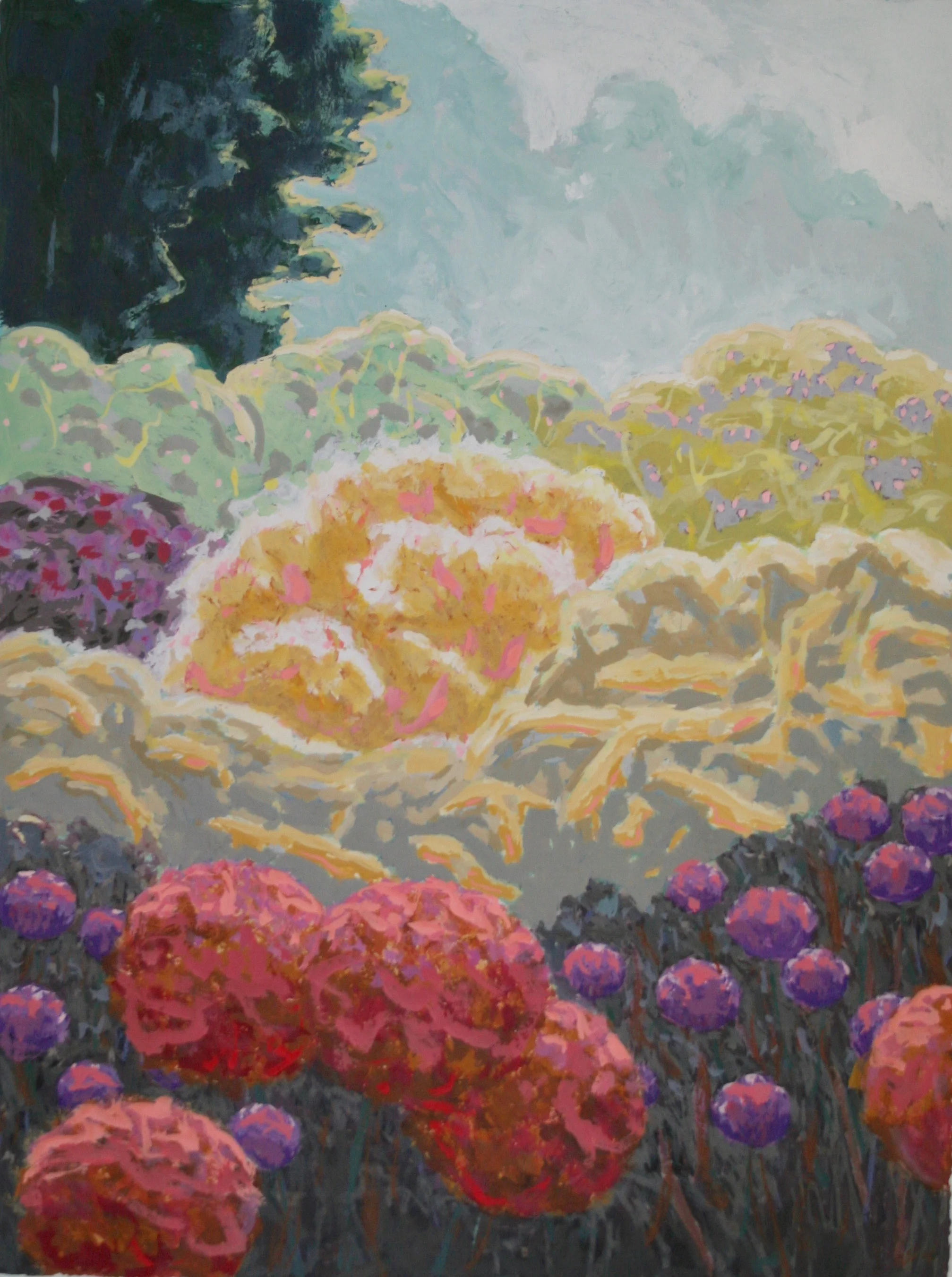 Acrylic and Flashe on Panel 30" x 22"
