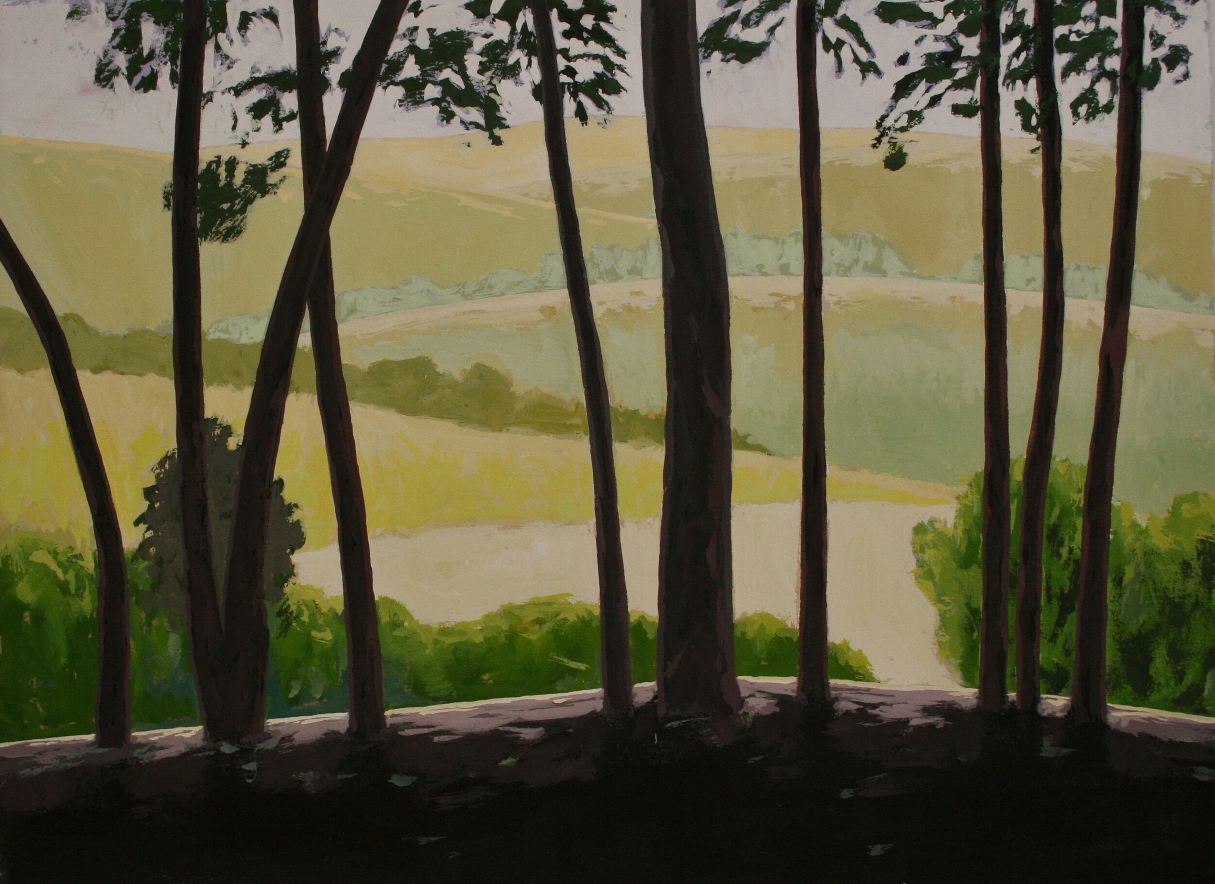 Acrylic and Flashe on Paper 22" x 30"