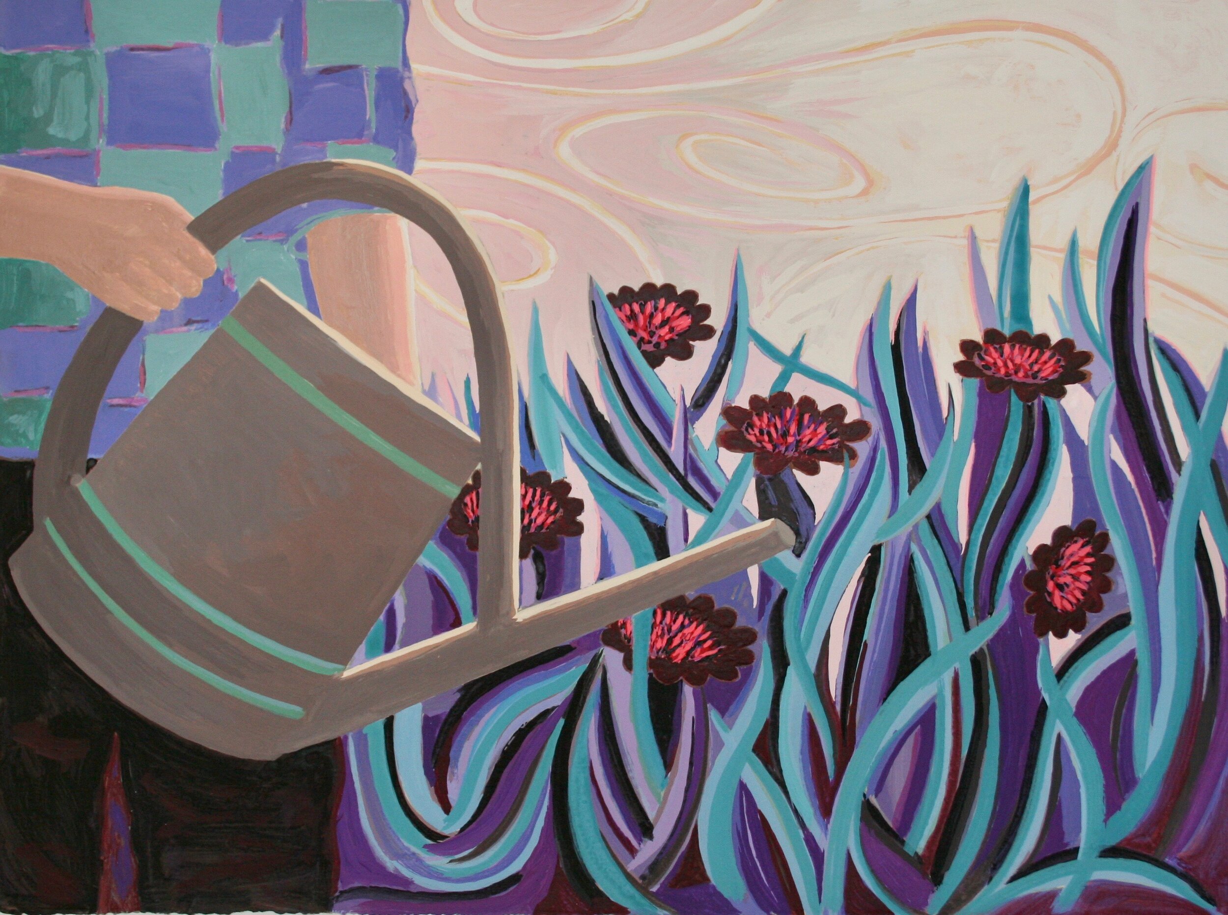 Acrylic and Flashe on Paper 22” x 30”