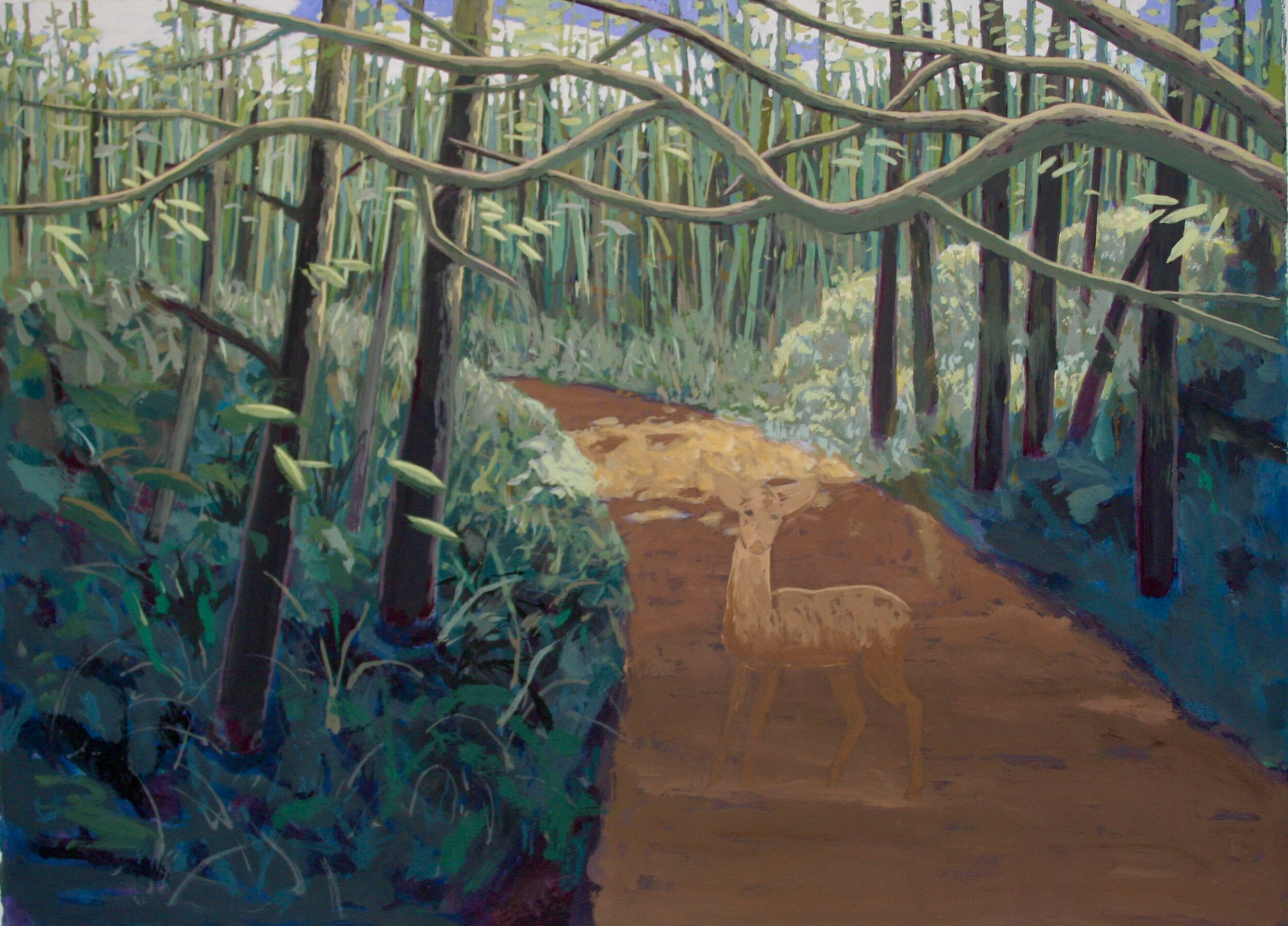 Acrylic and Flashe on Panel 22” x 30”