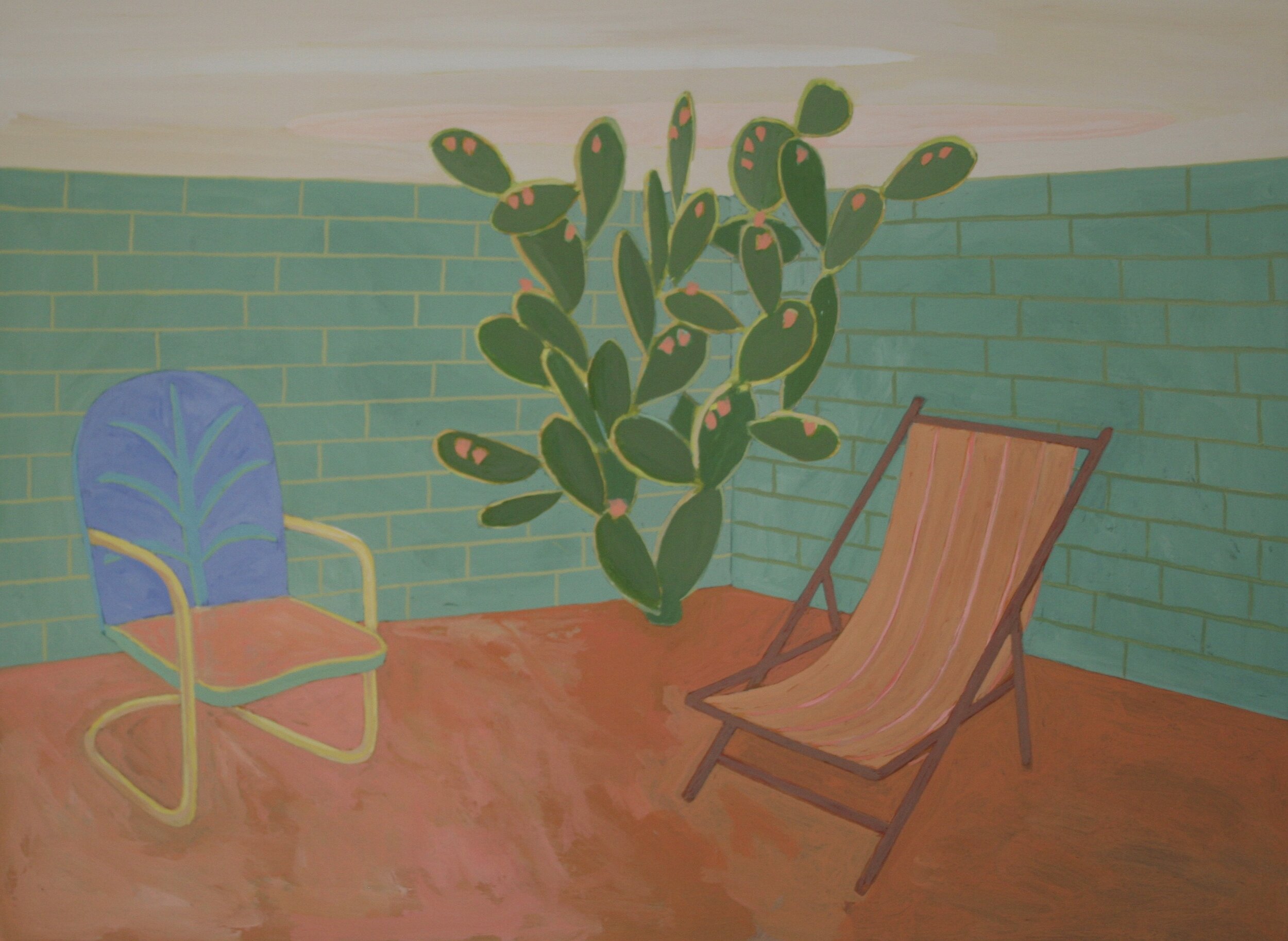 Acrylic and Flashe on Panel 22” x 30”