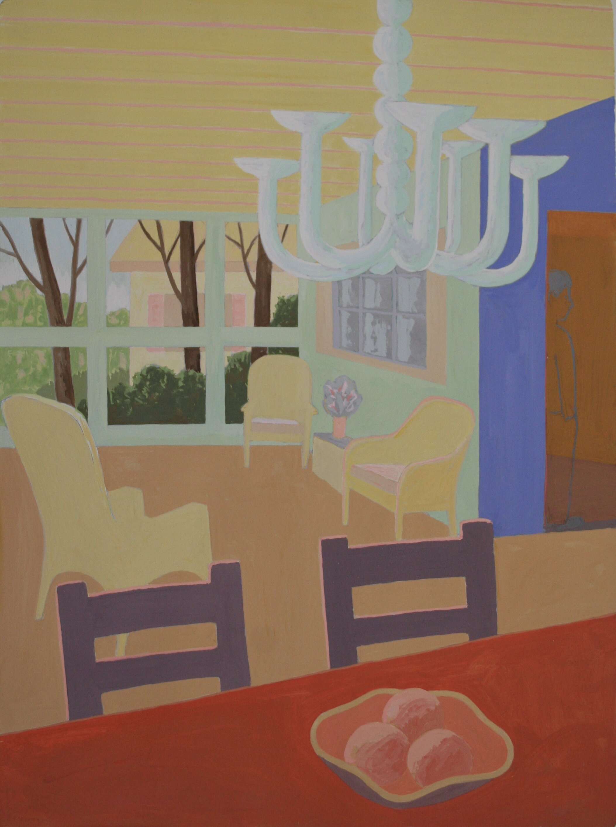 Acrylic abd Flashe on Panel 30” x 22”