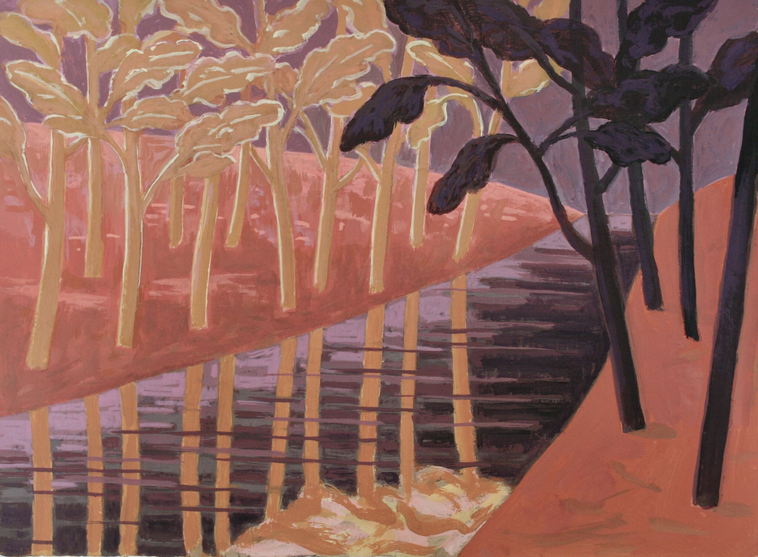 Acrylic and Flashe on Panel 22” x 30”