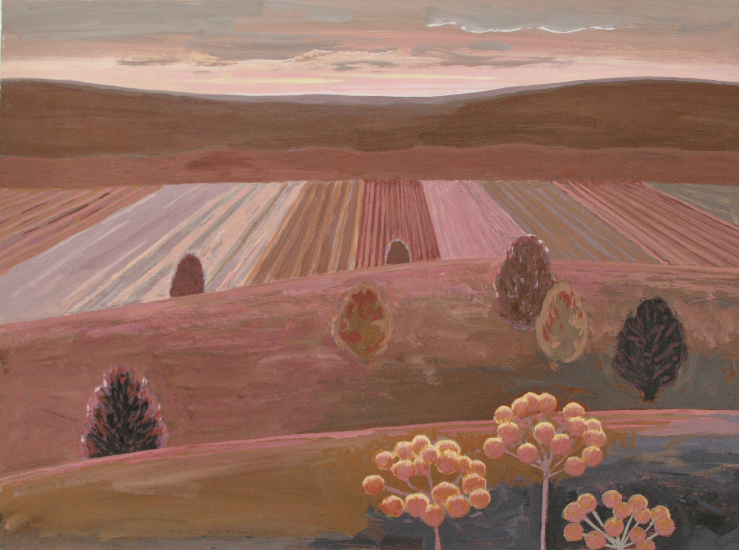 Acrylic and Flashe on Panel 22” x 30”