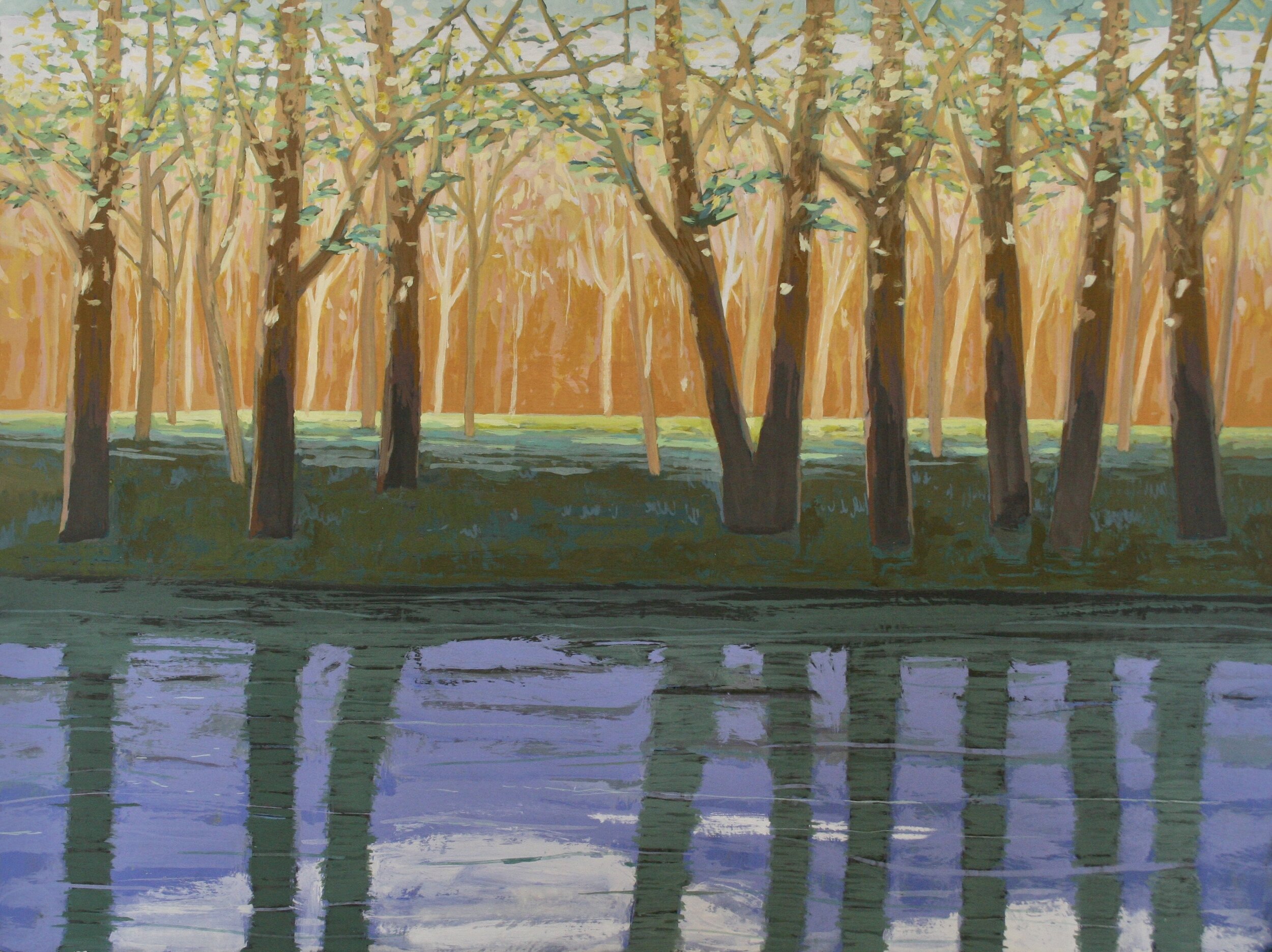 Acrylic and Flashe on Panel 22” x 30”