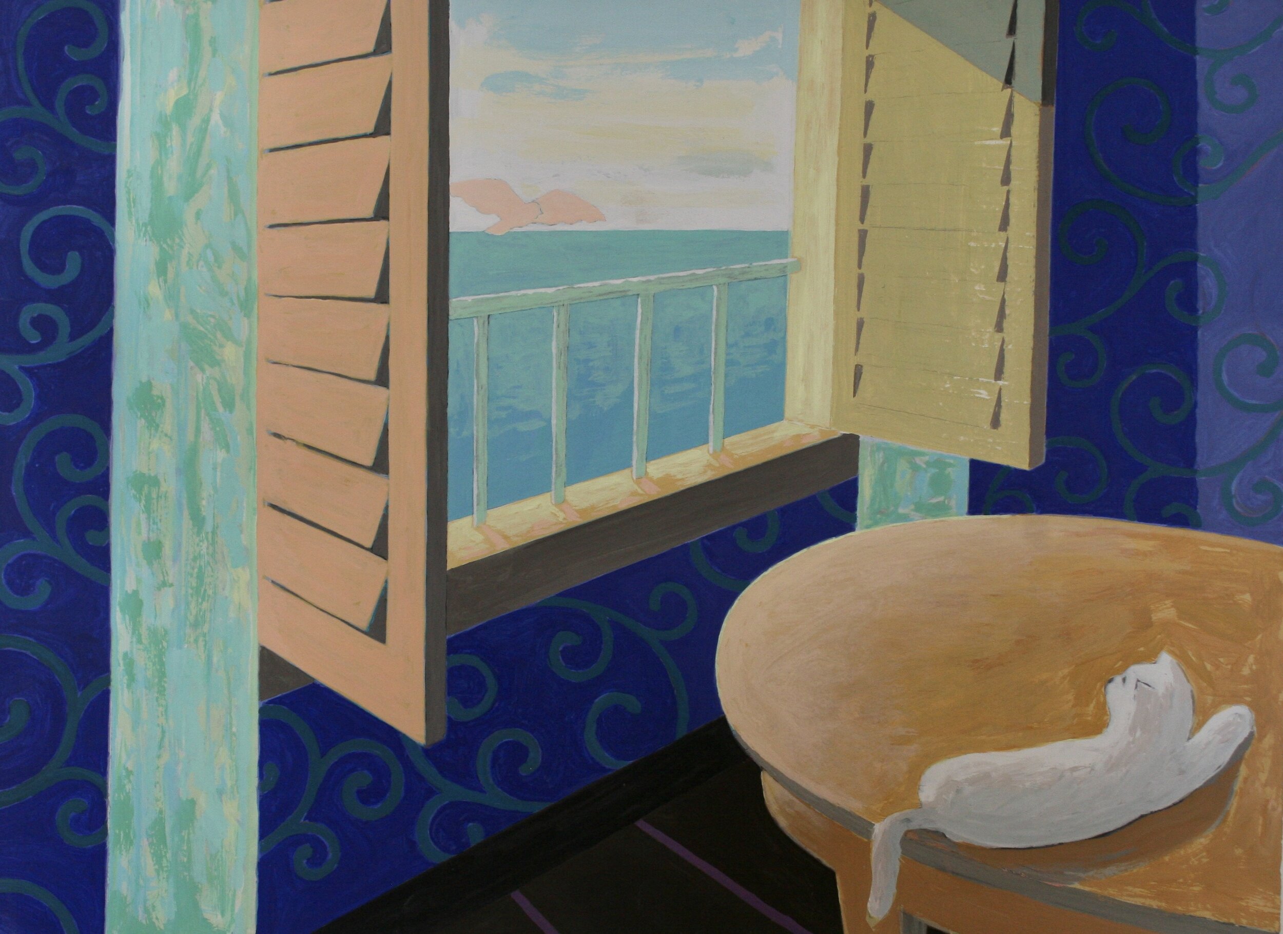 Acrlic and Flashe on Panel 30” x 22”