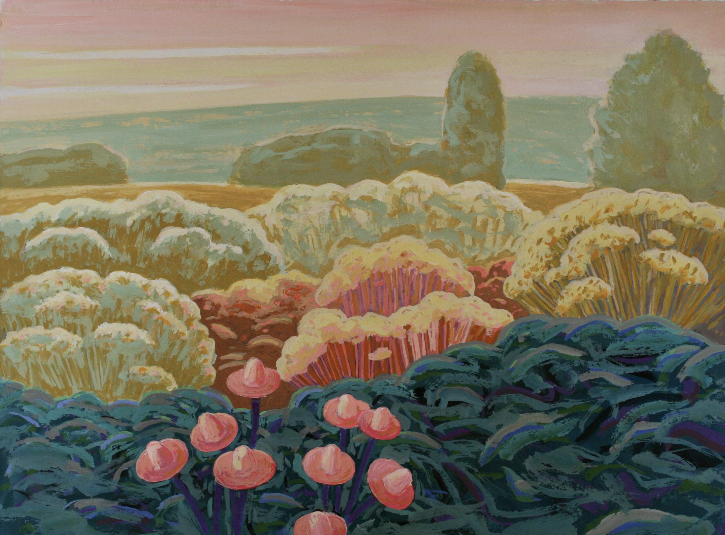 Acrylic and Flashe on Panel 22” x 30”