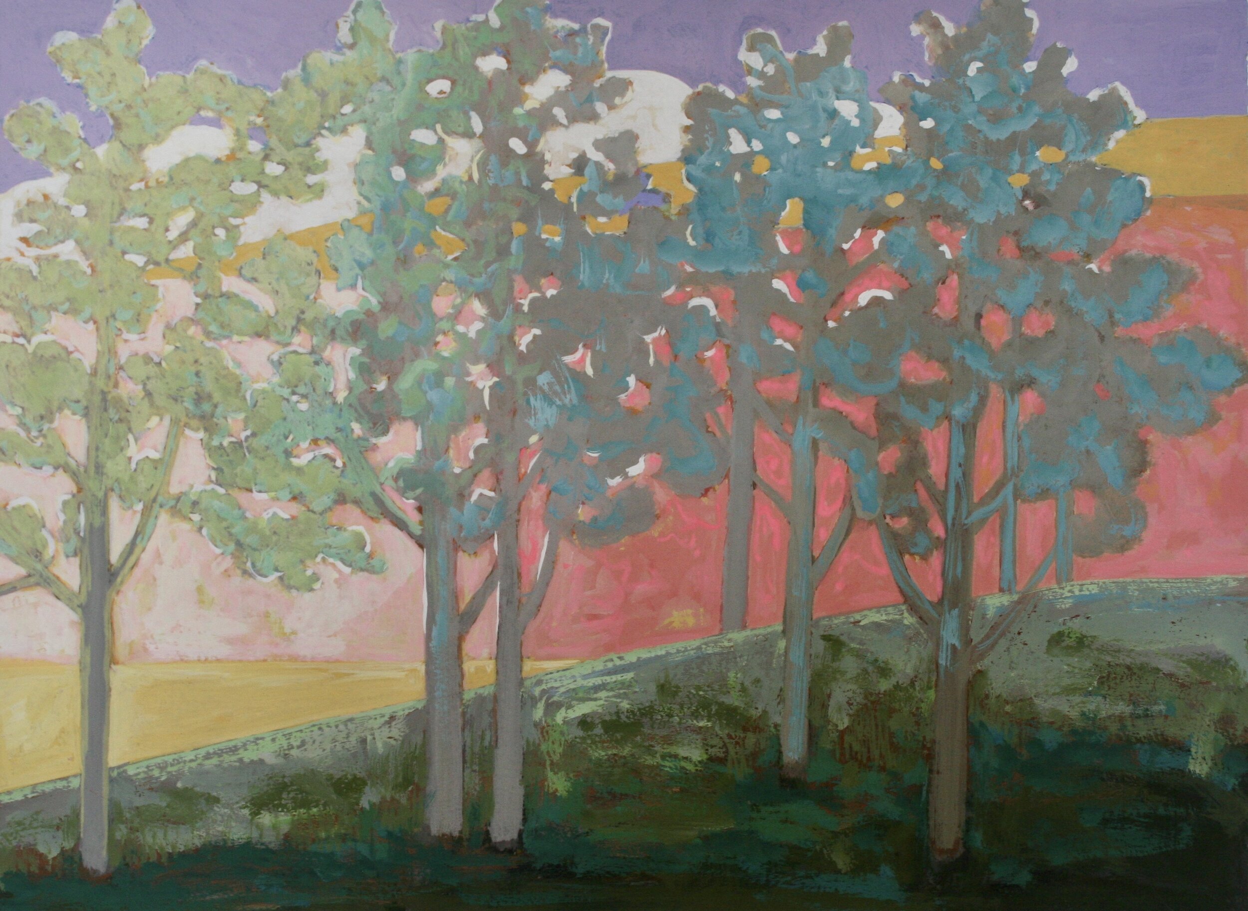 Acrylic and Flashe on Panel 22” x 30”