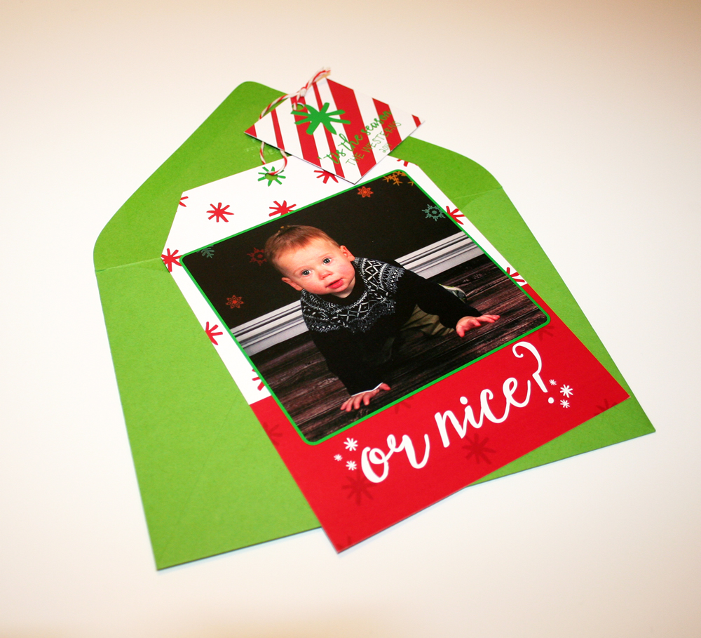 or nice? ... Adding the extra tag with the merry greeting brought something fun to these cards.