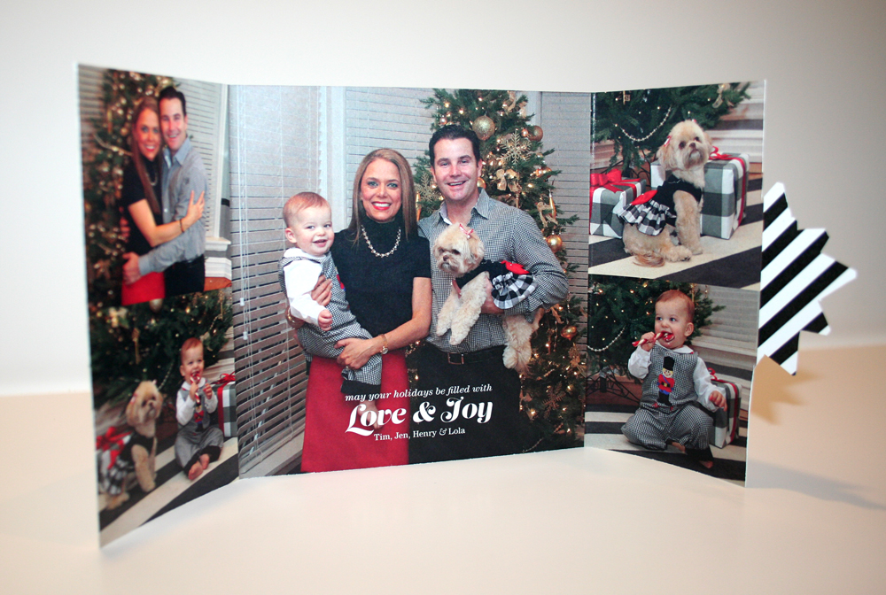 Opened up to a five photo spread.