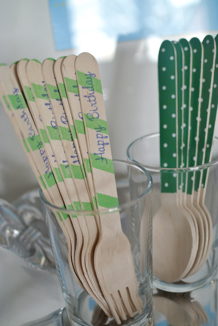I don't know what it is about wooden utensils but they really up the ante of a party!