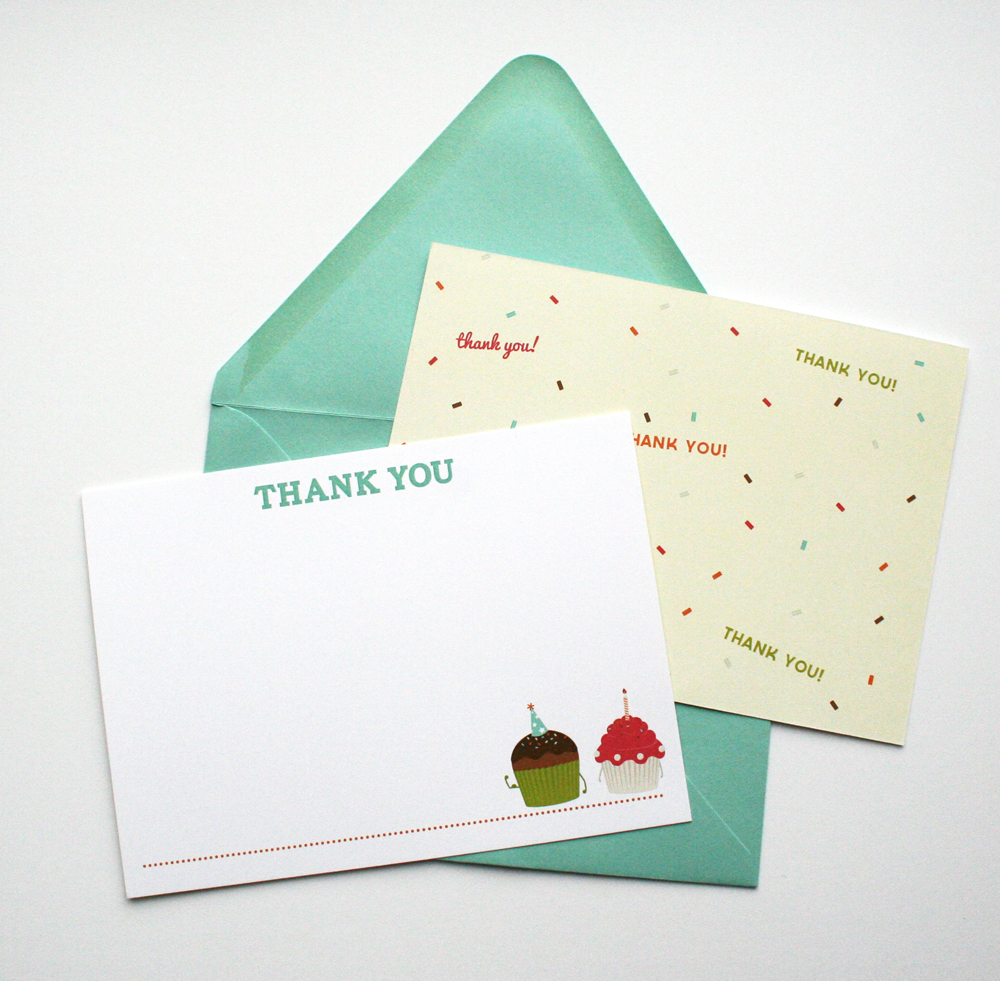 No party is complete without a little thank you to send to family and friends. 