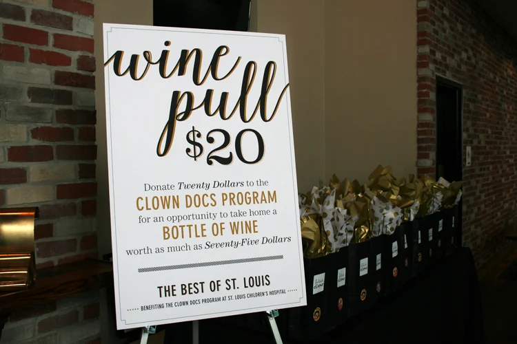 The wine pull was really popular! I loved the sign and the whole concept. Plus, I went home with a really nice bottle of wine! 
