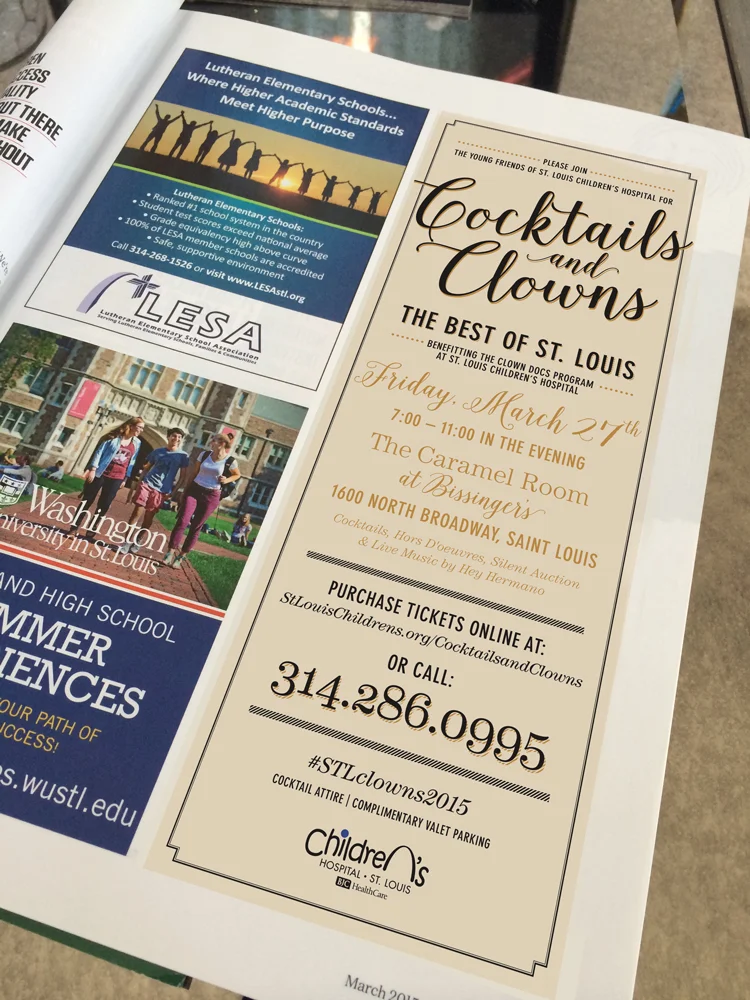 This ad was ran in Alive magazine. The event sold out so it must have done it's job!