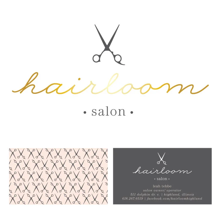 7. Hairloom Salon: Branding for a third generation stylist