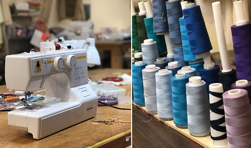 I finally learned to work a sewing machine… only three years after my mom bought me one! :)