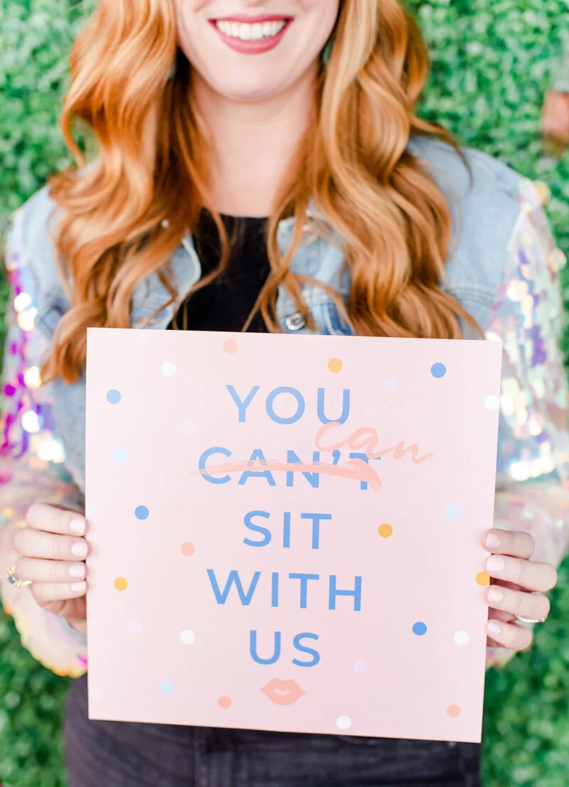 Of course you CAN sit with us!