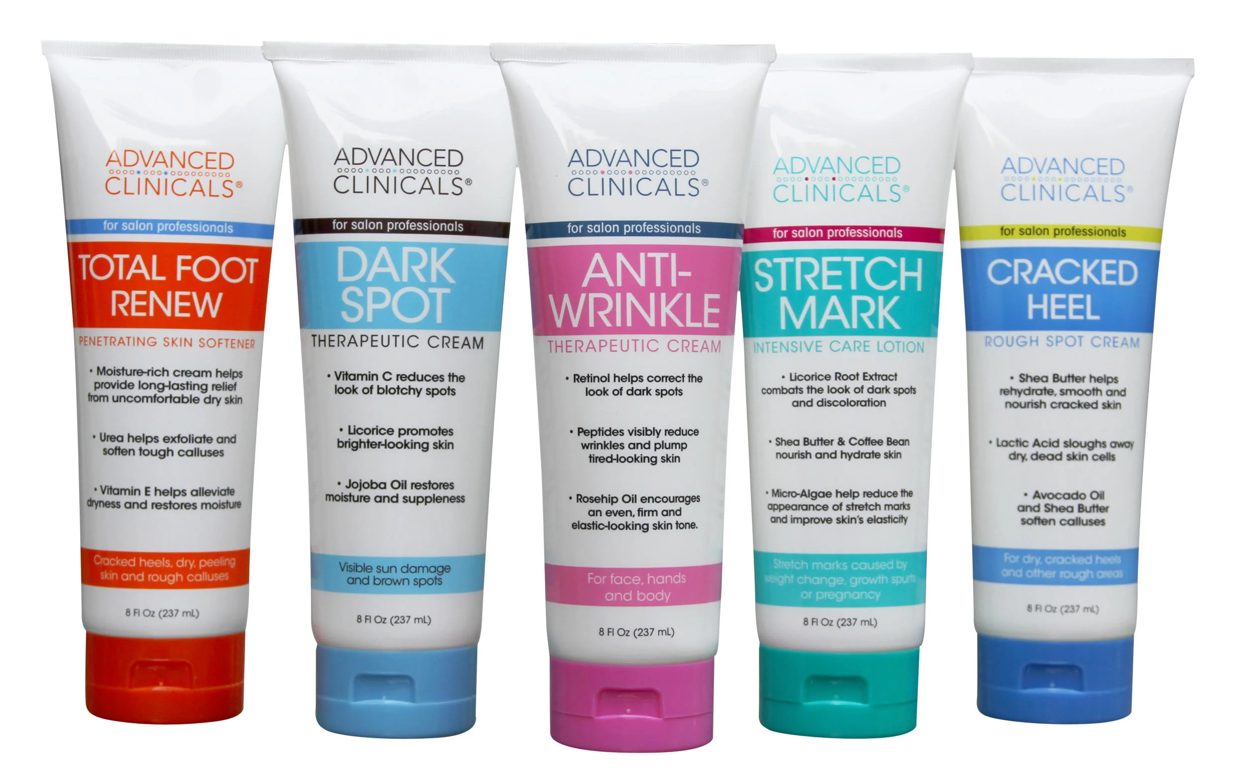 Here are all of our therapeutic, intensive care creams available. Foot care will be featured soon.