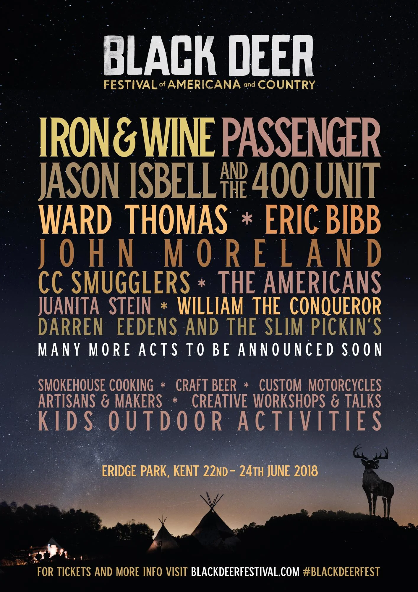Iron & Wine and Passenger to headline Black Deer Festival