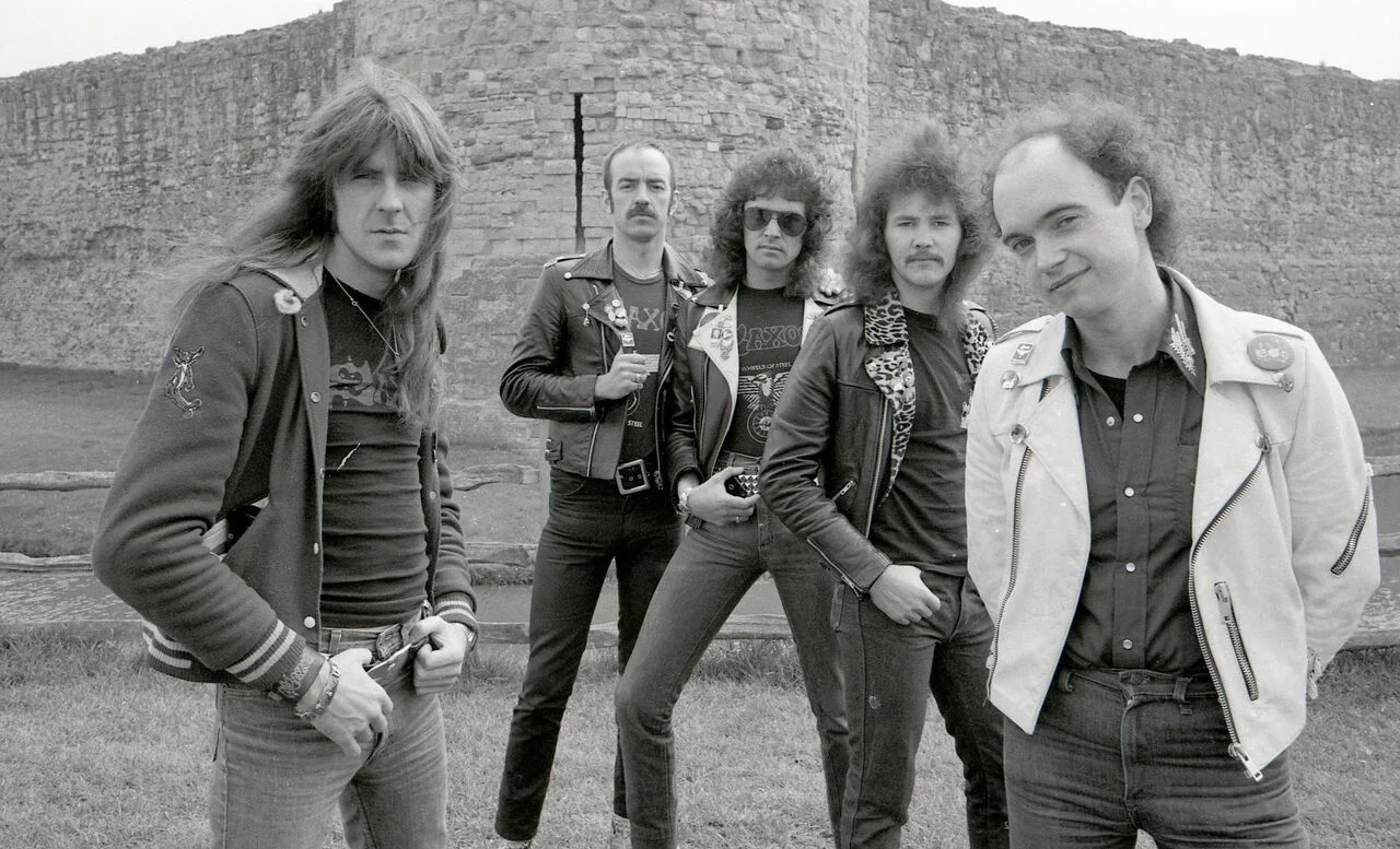 Early Saxon promo pic by George Bodnar