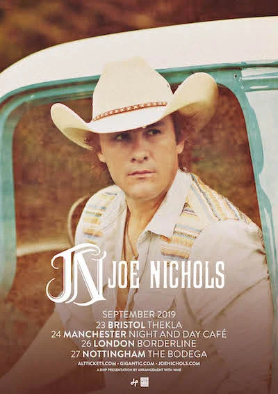 Joe Nichols announces debut UK Dates for September 2019