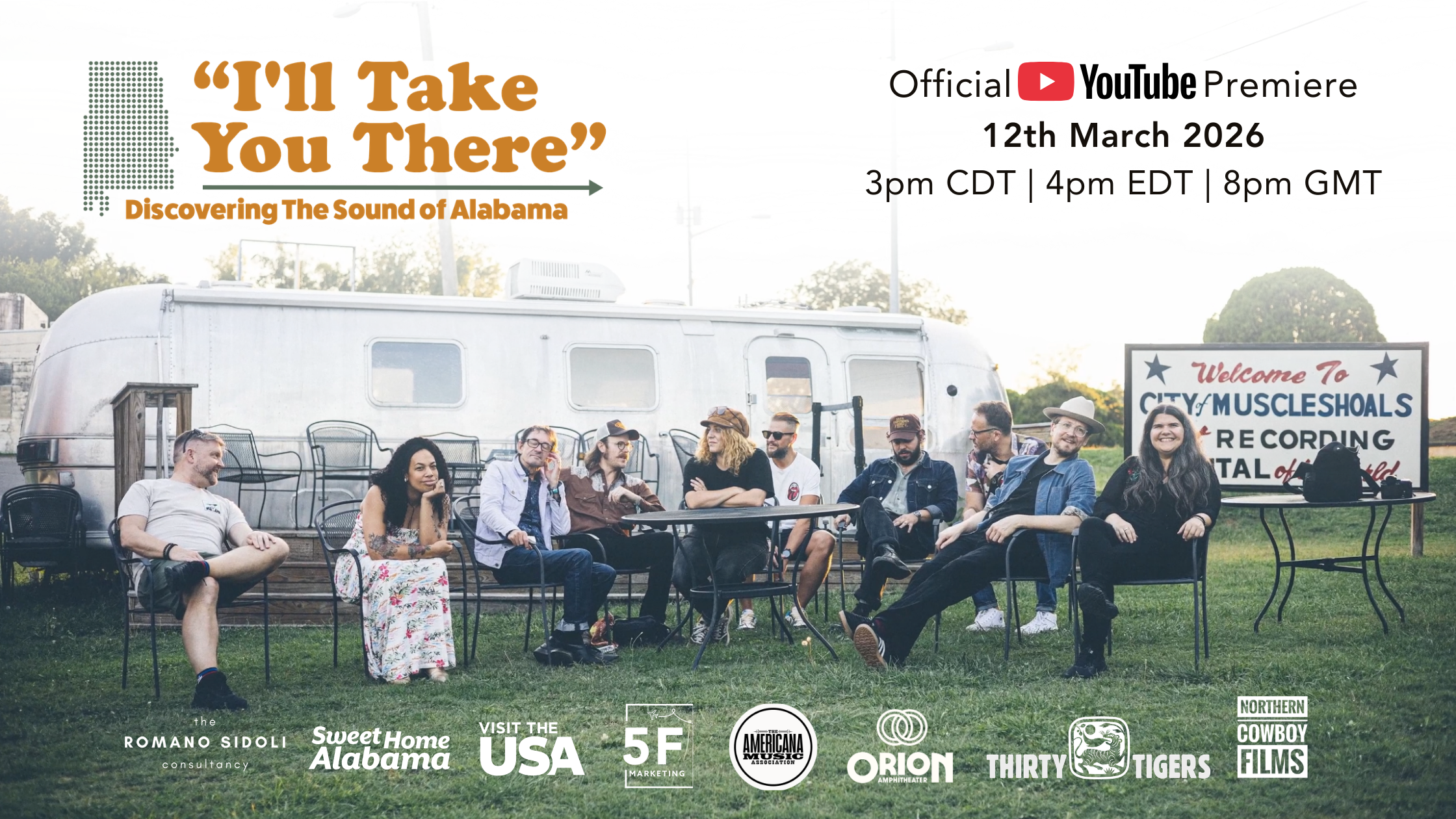 “I’ll Take You There”: Discovering the Sound of Alabama to Premiere Globally on 12 March 2026 on YouTube